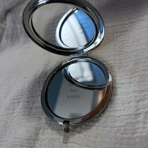philosophy Silver Compact Mirror.  Preowned